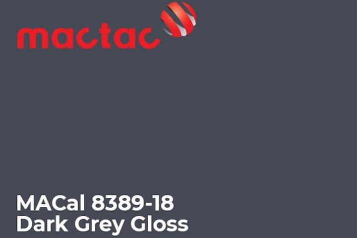 Monomerna kater folija - Mactac MACal 8300 Dark Grey Gloss1