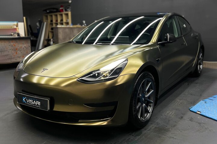 Zlatna saten folija - CFS Bond Gold Matt Chrome5