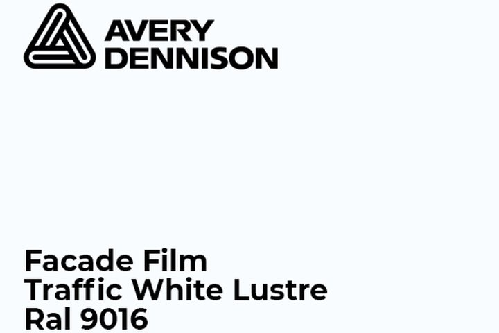 Fasadna folija - Avery Dennison Traffic White Lustre1