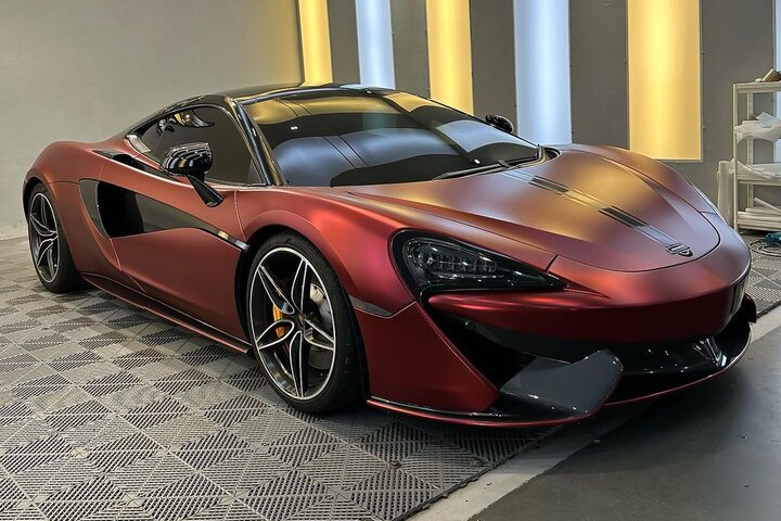 Hrom crvena saten folija - CFS Exotic Red Matt Chrome2