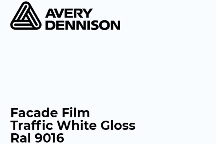 Fasadna folija - Avery Dennison Traffic White Gloss1