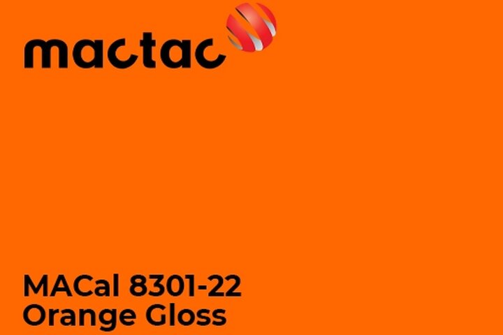 Monomerna kater folija - Mactac MACal 8300 Orange Gloss1