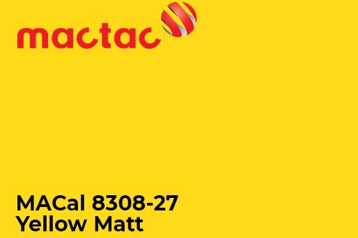 Monomerna kater folija - Mactac MACal 8300 Yellow Matt1