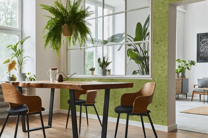 Ručno pravljena organska folija svetla mahovina dezen - Avery Dennison Moss Bright Green - Rolna 1.36 m x 10 m2