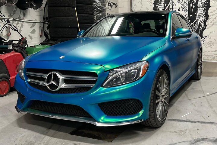 Cool Teal Satin Metallic Avery Dennison 15