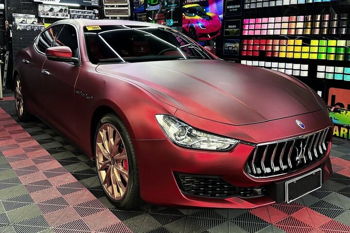 Hrom crvena saten folija - CFS Exotic Red Matt Chrome3