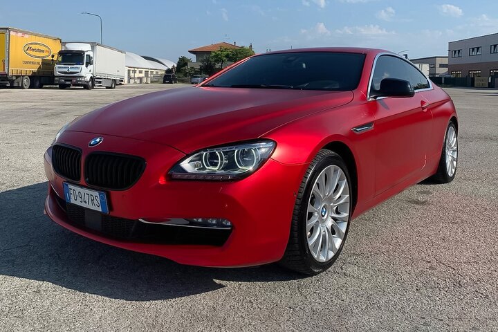 Hrom crvena saten folija - CFS Sunset Red Matt Chrome3