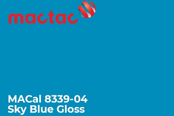 Monomerna kater folija - Mactac MACal 8300 Sky Blue Gloss1