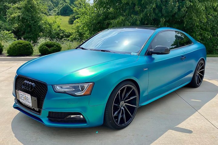Cool Teal Satin Metallic Avery Dennison 8
