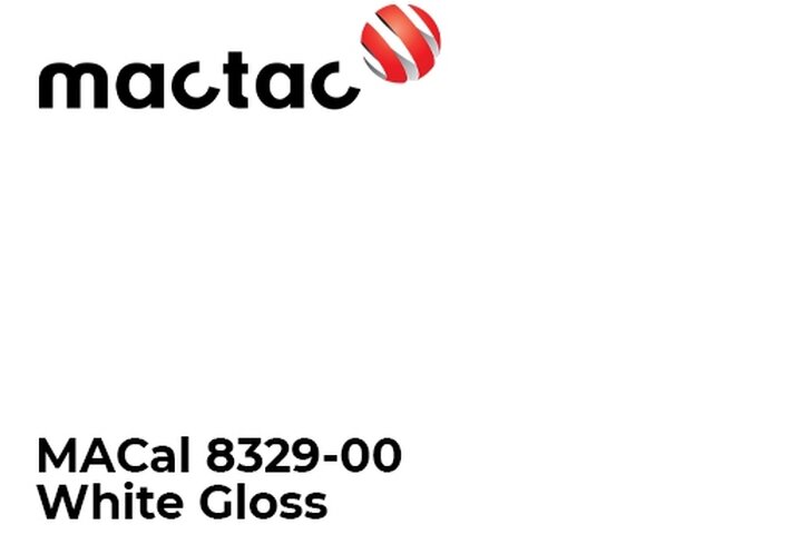 Monomerna kater folija - Mactac MACal 8300 White Gloss1