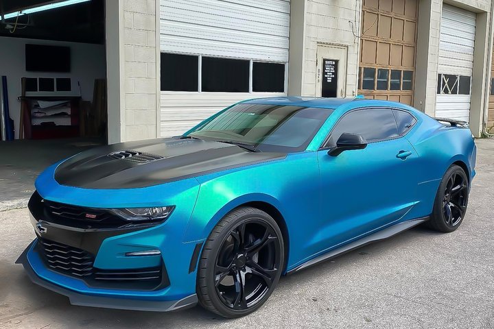 Cool Teal Satin Metallic Avery Dennison 4
