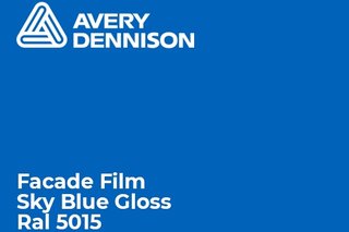 Fasadna folija - Avery Dennison Sky Blue Gloss3