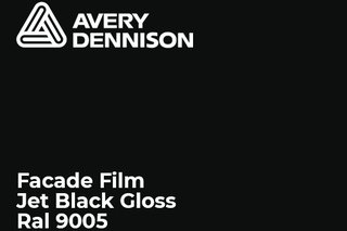 Fasadna folija - Avery Dennison Jet Black Gloss3