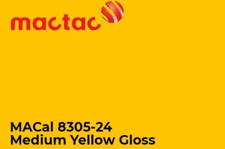 Monomerna kater folija - Mactac MACal 8300 Medium Yellow Gloss3