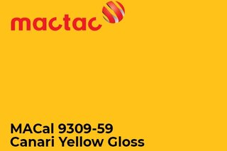 Polimerna kater folija - Mactac MACal 9300 Canari Yellow Gloss3