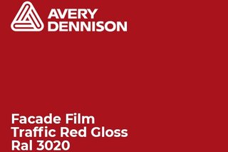 Fasadna folija - Avery Dennison Traffic Red Gloss3